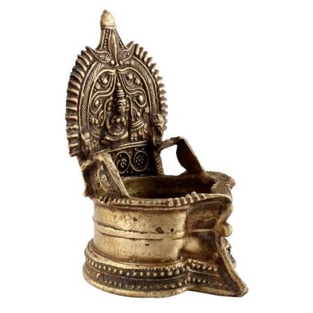 Handmade Brass Small Traditional Pooja Lamp